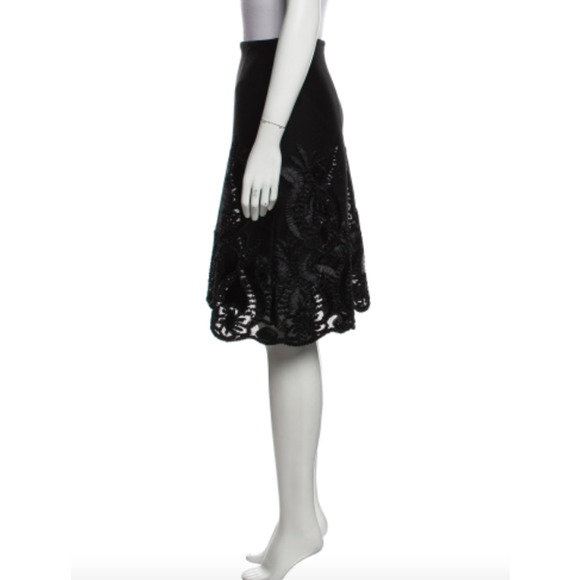 MAJE Mesh Accents Midi Skirt - Picture 4 of 10